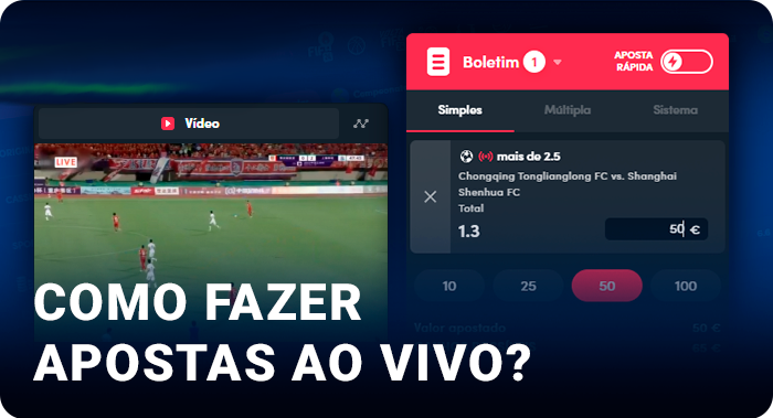 Como apostar em uma partida ao vivo no site do Betano
